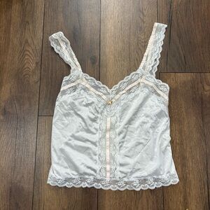 Vintage Ashley Taylor Lace Camisole Lingerie Top, Size Medium